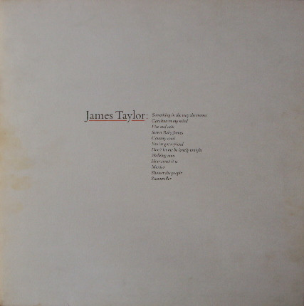 James Taylor (2) - James Taylor's Greatest Hits Album Cover [Metaalprint]