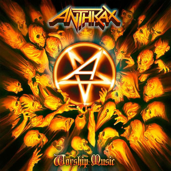 Anthrax - Worship Music Album Cover [Metaalprint]
