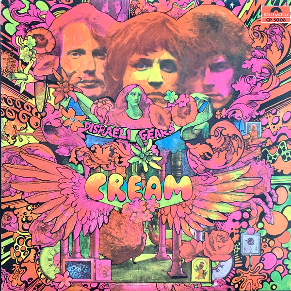 Cream (2) - Disraeli Gears Album Cover [Metaalprint]