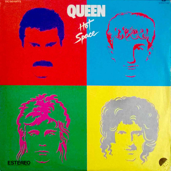 Queen - Hot Space Album Cover [Metaalprint]