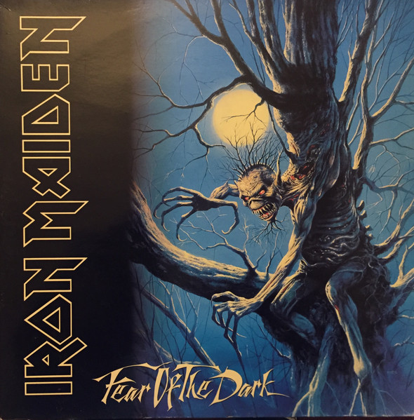 Iron Maiden - Fear Of The Dark Album Cover [Metaalprint]