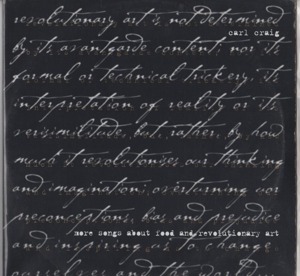 Carl Craig - More Songs About Food And Revolutionary Art Album Cover [Metaalprint]