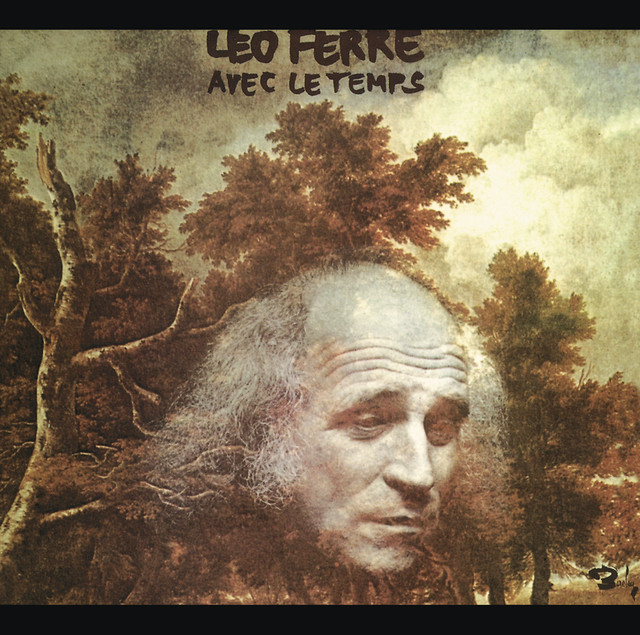 Léo Ferré - Avec Le Temps Album Cover [Metaalprint]