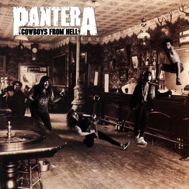 Pantera - Cowboys From Hell Album Cover [Metaalprint]