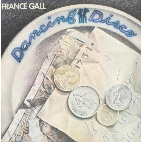 France Gall - Dancing Disco Album Cover [Metaalprint]