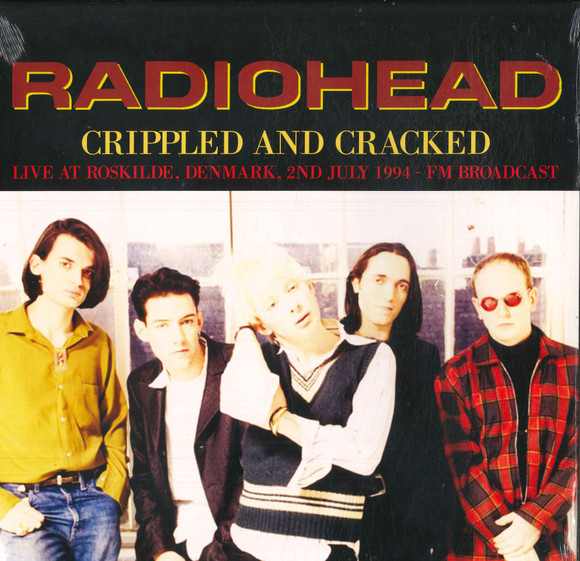 Radiohead - Crippled And Cracked: Live At Roskilde, Denmark, 2nd July 1994 Album Cover [Metaalprint]