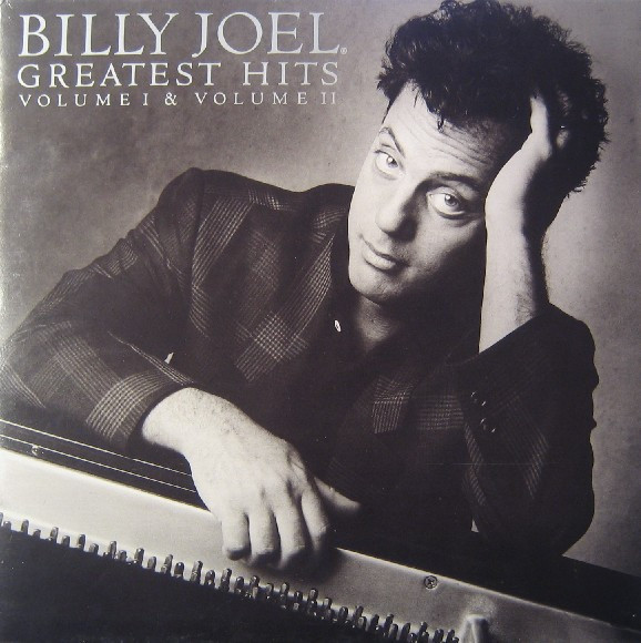 Billy Joel - Greatest Hits Volume I & Volume II Album Cover [Metaalprint]