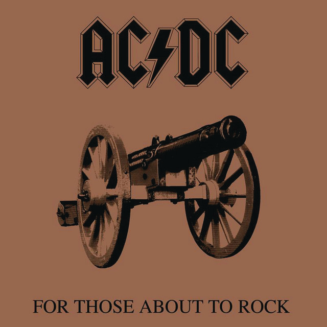 AC/DC - For Those About To Rock We Salute You Album Cover [Metaalprint]