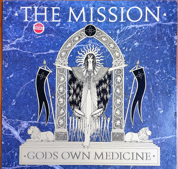 The Mission - Gods Own Medicine Album Cover [Metaalprint]