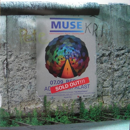 Muse - Admiralspalast Berlin 7/7 2009 Album Cover [Metaalprint]