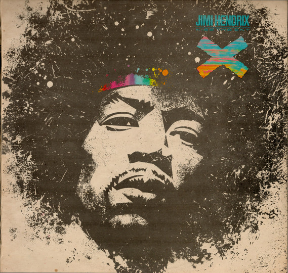 Jimi Hendrix - Kiss The Sky Album Cover [Metaalprint]