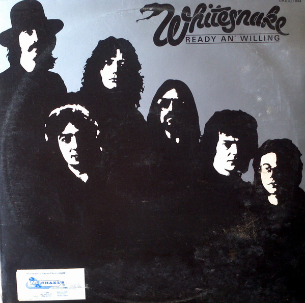 Whitesnake - Ready An' Willing Album Cover [Metaalprint]
