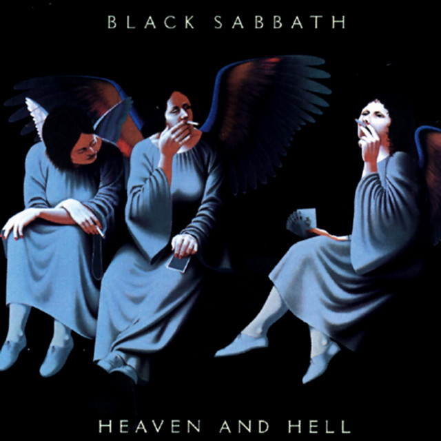 Black Sabbath - Heaven And Hell Album Cover [Metaalprint]