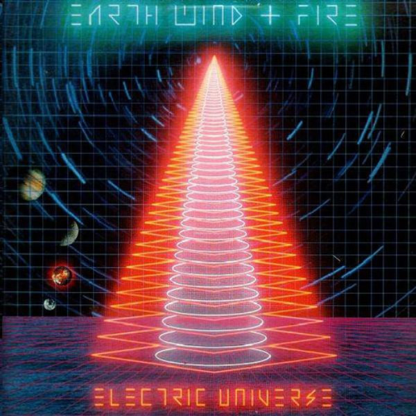Earth, Wind & Fire - Electric Universe Album Cover [Metaalprint]