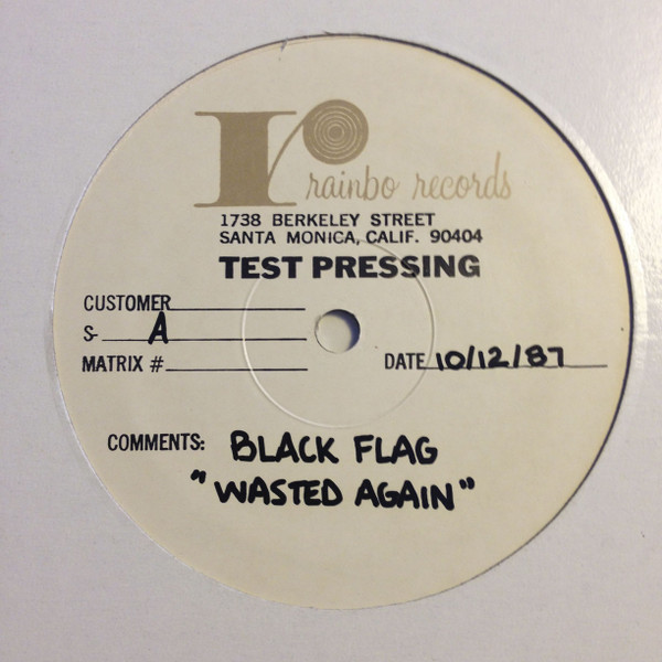 Black Flag - Wasted Again Album Cover [Metaalprint]
