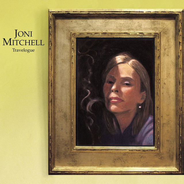Joni Mitchell - For The Roses Album Cover [Metaalprint]