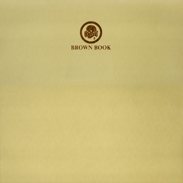 Death In June - Brown Book Album Cover [Metaalprint]