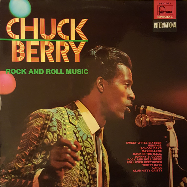 Chuck Berry - Golden Hits Album Cover [Metaalprint]