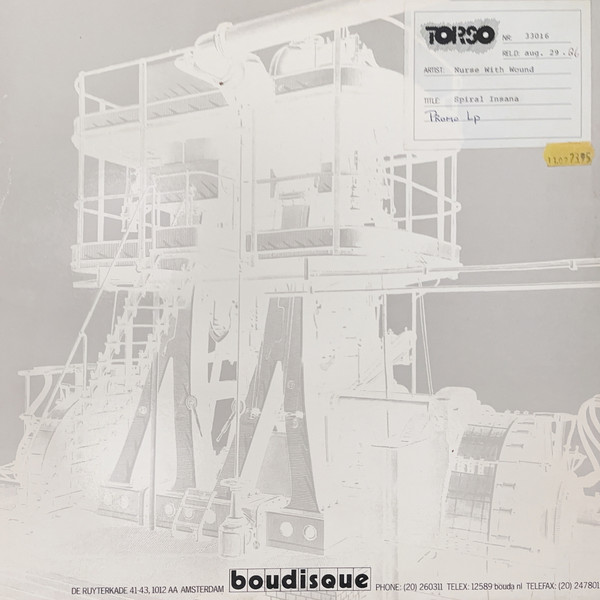 Nurse With Wound - Spiral Insana Album Cover [Metaalprint]