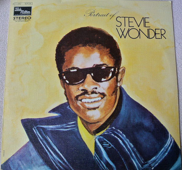 Stevie Wonder - Portrait Of Stevie Wonder Album Cover [Metaalprint]