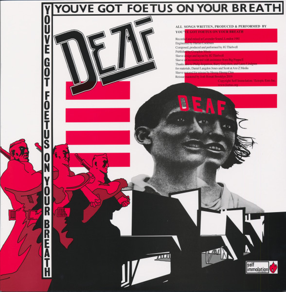 Foetus - Deaf Album Cover [Metaalprint]