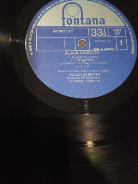 Black Sabbath - Black Sabbath Album Cover [Metaalprint]