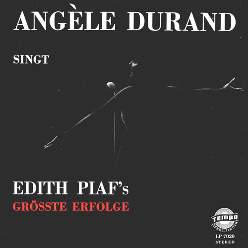 Angèle Durand - Singt Edith Piaf's Grösste Erfolge Album Cover [Metaalprint]
