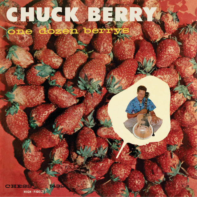 Chuck Berry - Reelin' And Rockin' Album Cover [Metaalprint]
