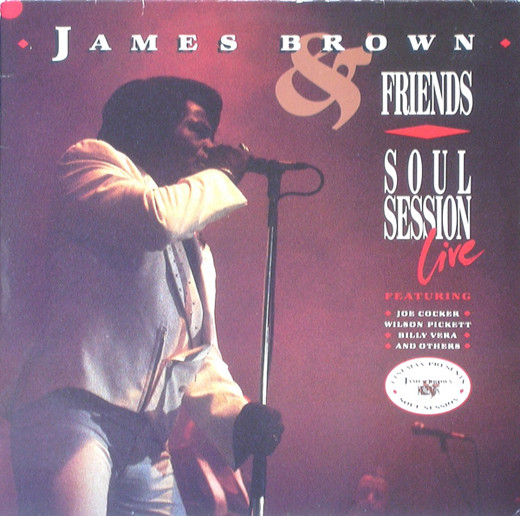 James Brown - Soul Session Live Album Cover [Metaalprint]