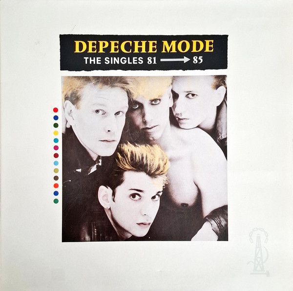 Depeche Mode - The Singles 81 → 85 Album Cover [Metaalprint]