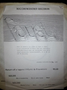 Faust - Munic & Elsewhere Album Cover [Metaalprint]