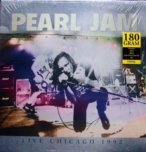 Pearl Jam - Live Chicago  • 1992 Album Cover [Metaalprint]