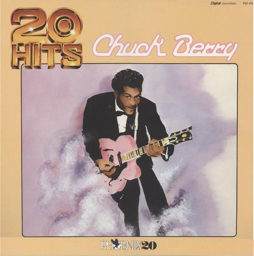 Chuck Berry - 20 Hits Album Cover [Metaalprint]