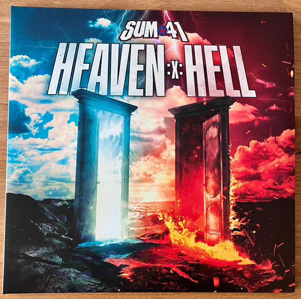 Sum 41 - Heaven :x: Hell Album Cover [Metaalprint]
