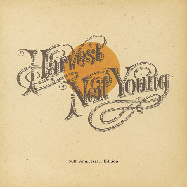 Neil Young - Harvest Album Cover [Metaalprint]