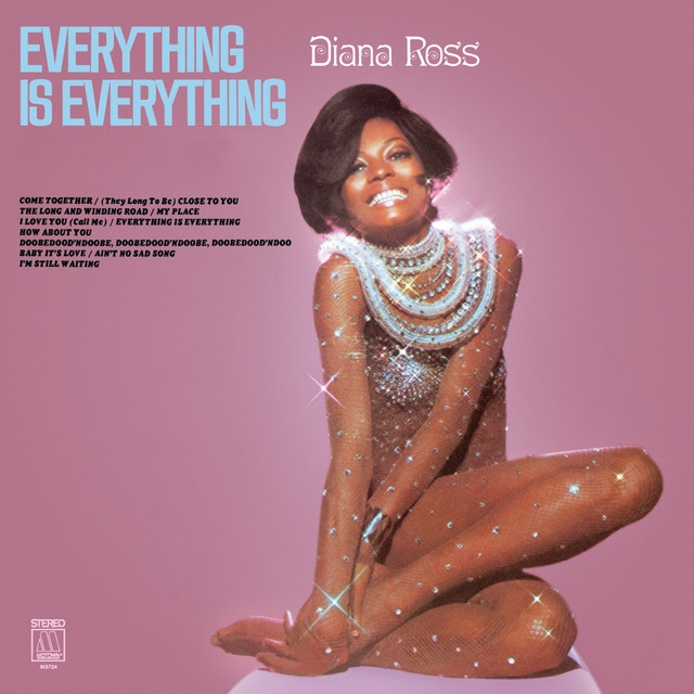Diana Ross - Everything Is Everything Album Cover [Metaalprint]