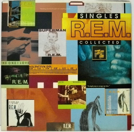 R.E.M. - Singles Collected Album Cover [Metaalprint]