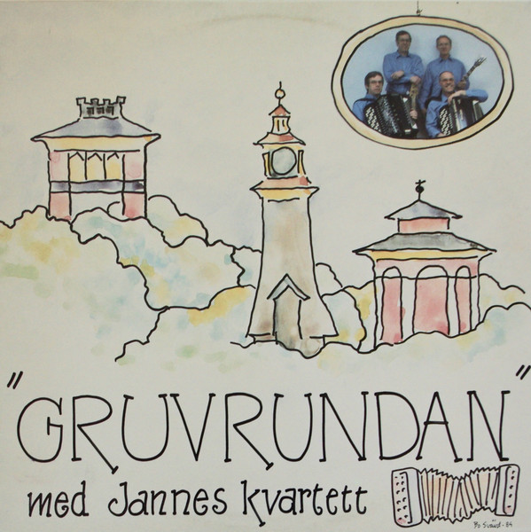 Jannes Kvartett - Gruvrundan Album Cover [Metaalprint]