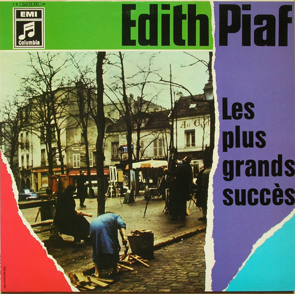 Edith Piaf - Les Plus Grands Succès Album Cover [Metaalprint]