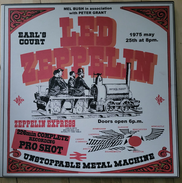 Led Zeppelin - Earl's Court May 25th, 1975 Album Cover [Metaalprint]