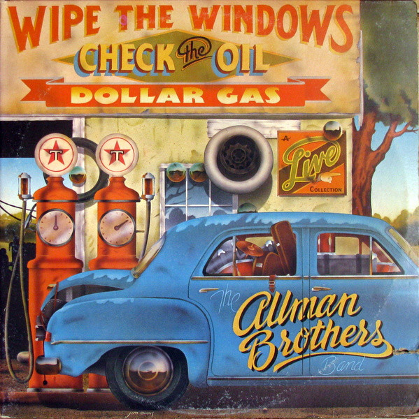The Allman Brothers Band - Wipe The Windows, Check The Oil, Dollar Gas Album Cover [Metaalprint]