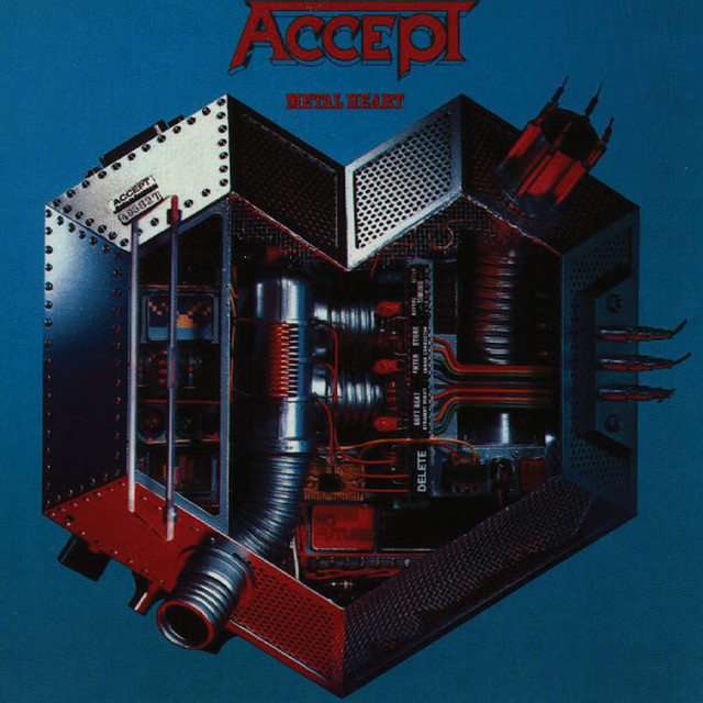 Accept - Metal Heart Album Cover [Metaalprint]