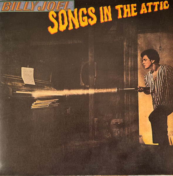 Billy Joel - Songs In The Attic Album Cover [Metaalprint]