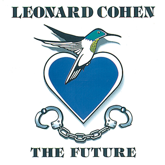 Leonard Cohen - The Future Album Cover [Metaalprint]