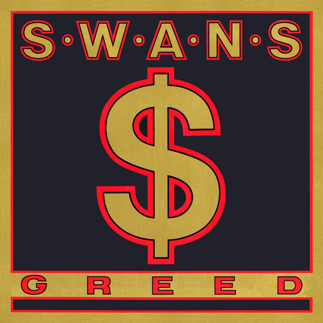Swans - Greed Album Cover [Metaalprint]
