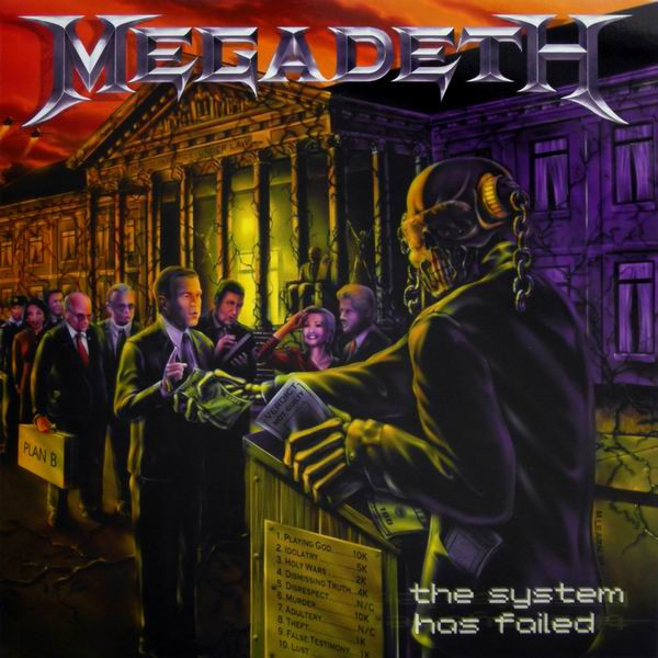 Megadeth - The System Has Failed Album Cover [Metaalprint]