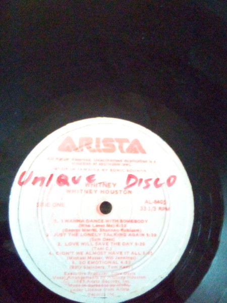 Whitney Houston - Whitney Album Cover [Metaalprint]