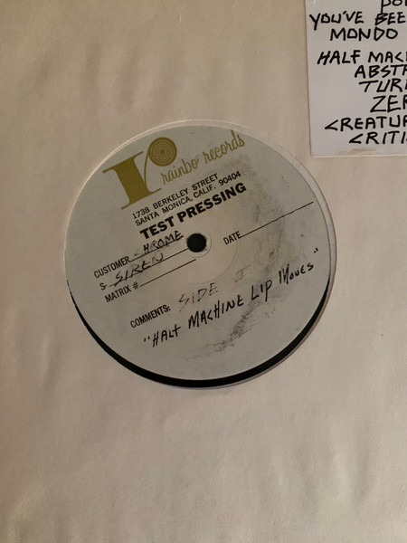 Chrome (8) - Half Machine Lip Moves Album Cover [Metaalprint]