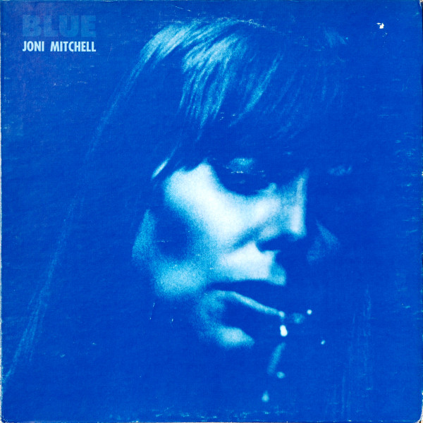 Joni Mitchell - Blue Album Cover [Metaalprint]