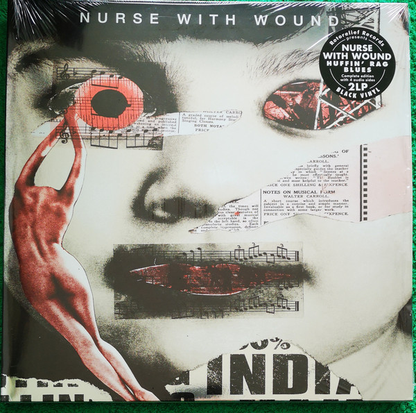 Nurse With Wound - Huffin' Rag Blues Album Cover [Metaalprint]